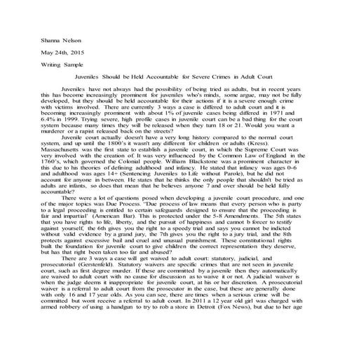 2 Page Writing Sample Word | PDF