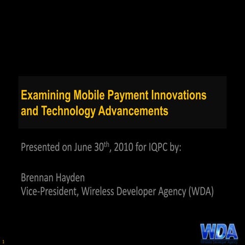 IQPC Mobile Payments Presentation