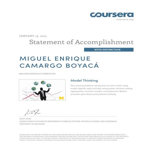 Coursera modelthinking 2015 | PDF