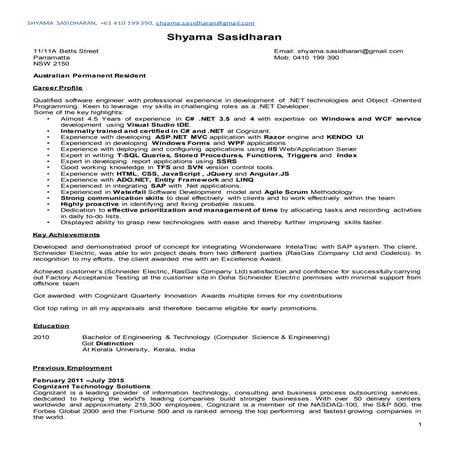 Shyama Sasidharan_CV