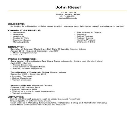 Justin Radde Resume | DOCX