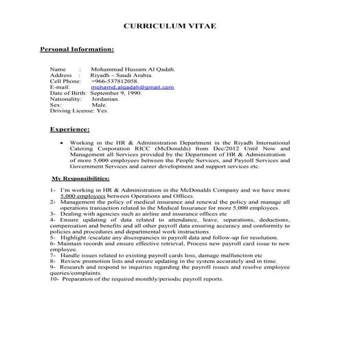 My Eng CV | PDF