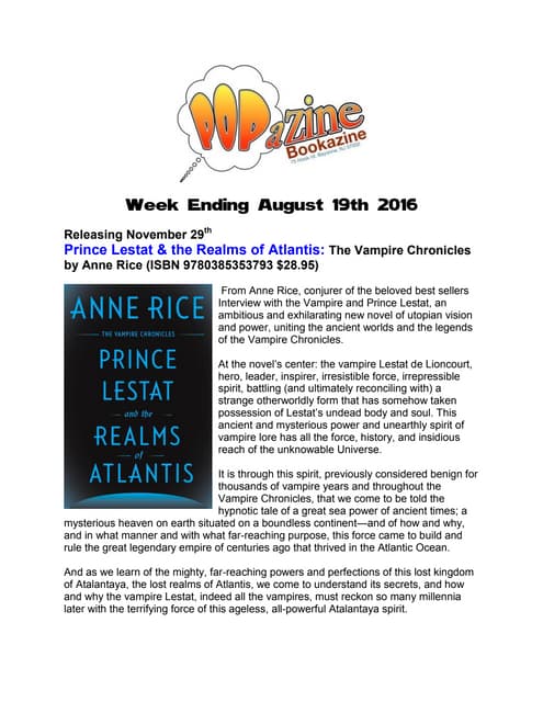PopZ News-Friday August 19 2016