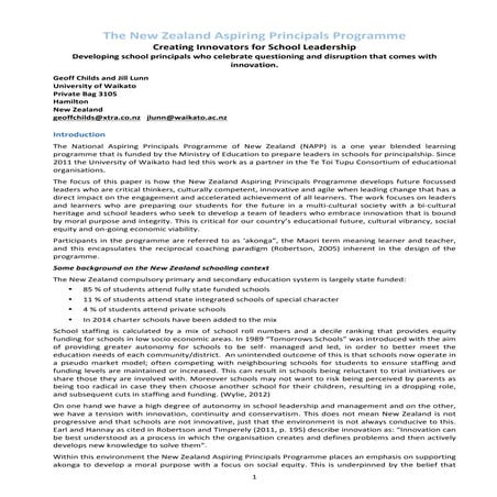 Creating Innov for Sc  LeadshipYM Final