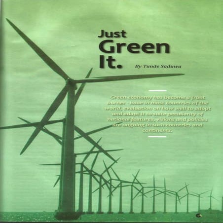 Just Green It, article