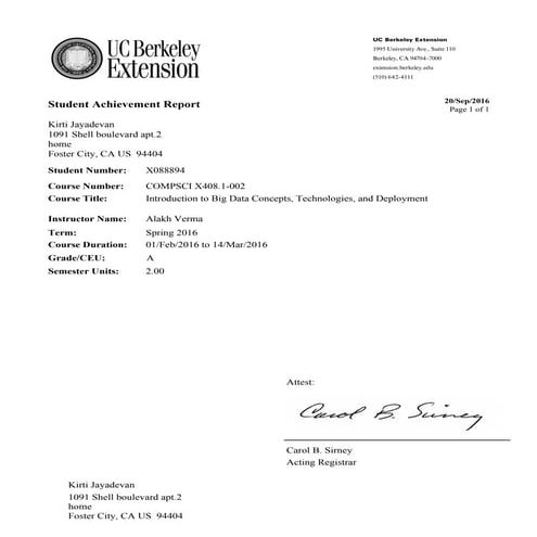 StudentAchievementReport