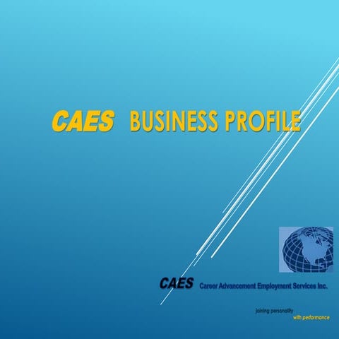 1. CAES Business Profile 2016