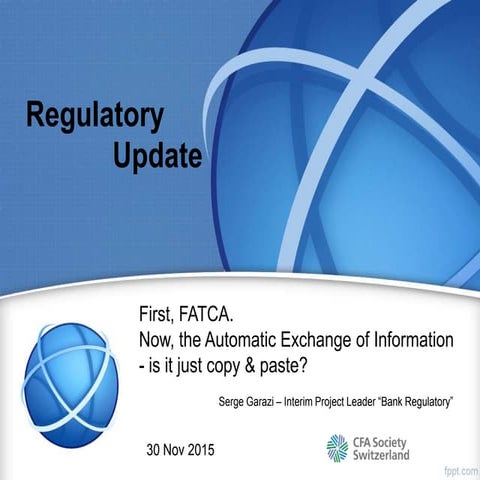 Common Reporting Standards | PPTX