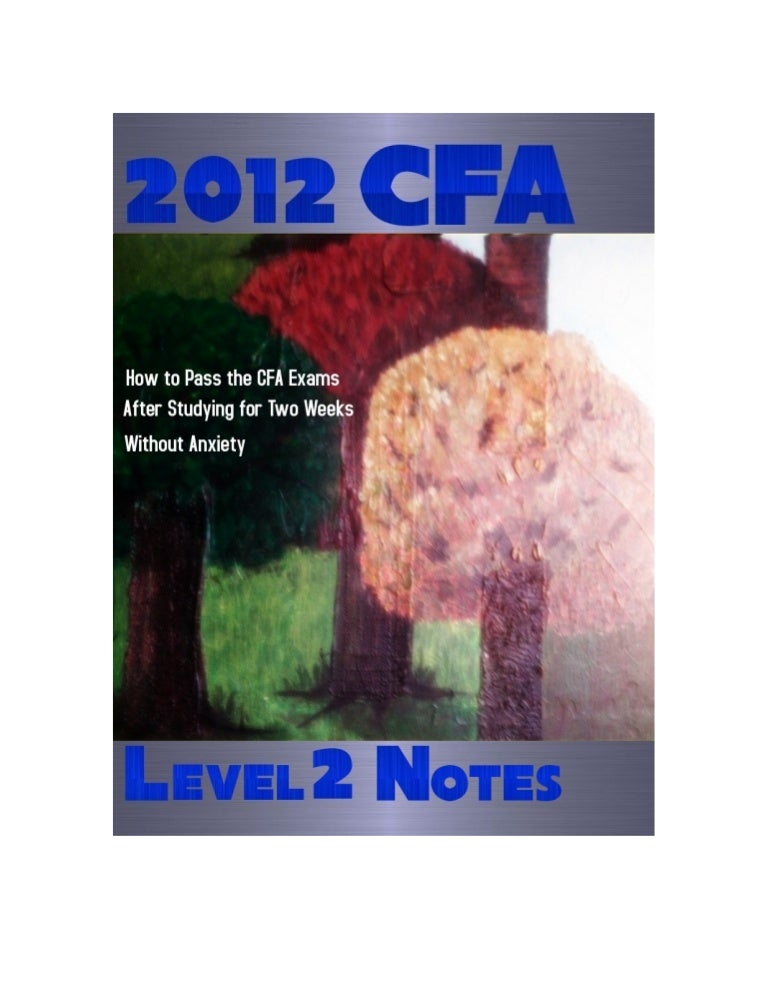 2012 2 books cfa level free