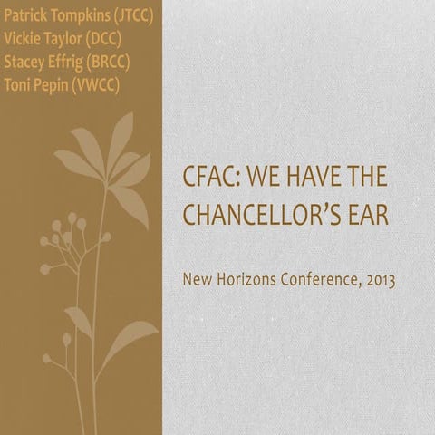 Cfac at nhc 2013