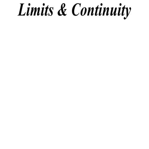 11X1 T08 01 limits & continuity