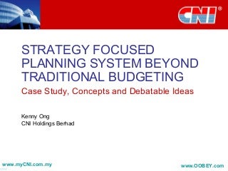 Strategy Focused Planning System Beyond Traditional Budgeting