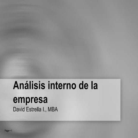 Analisis Interno de las Empresas