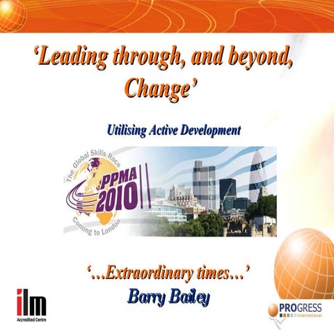 Barry Bailey - PPMA Conference 2010