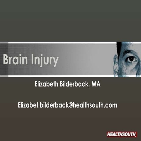 Brain Injury- by Elizabeth Bilderback