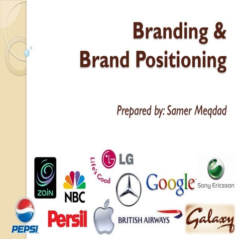 Branding & Brand Positioning