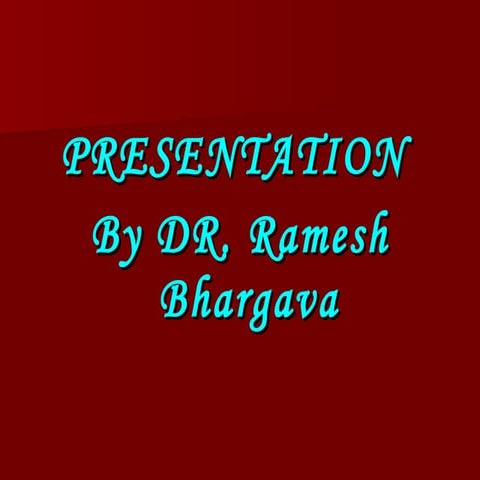 case presentation dr ramesh bhargava