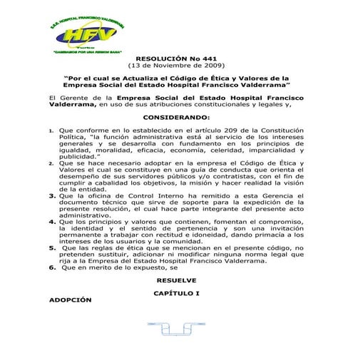 C:\Fakepath\CóDigo De éTica Ese Hfv