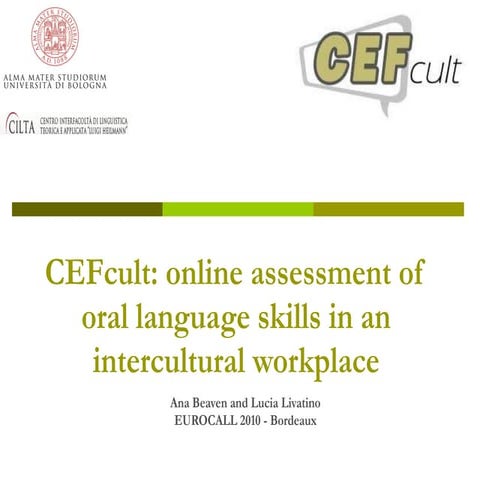 CEFcult project Eurocall 2010