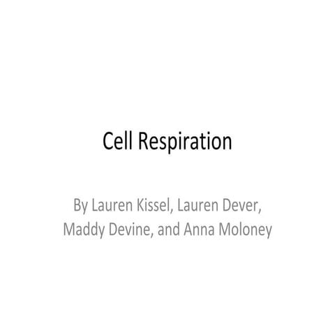 Cell Respiration