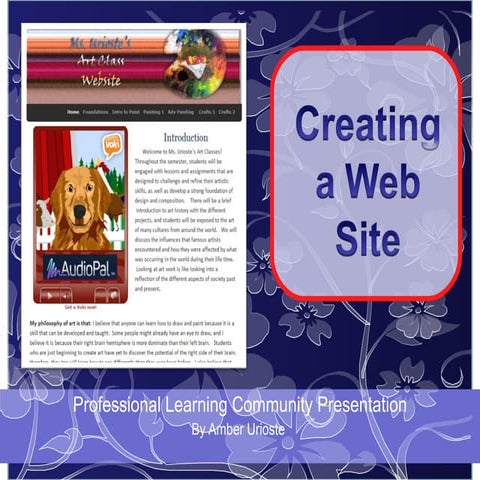 Creating a Web Site for Classroom Teachers 