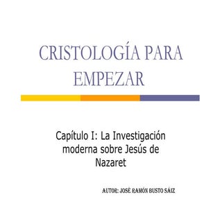 Cristología para empezar