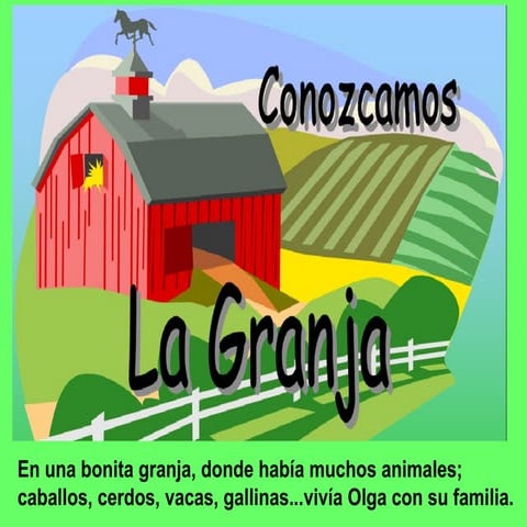 Cuento "Conozcamos la granja"