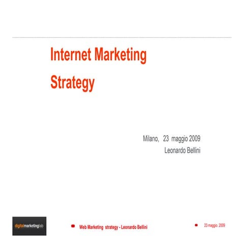Internet marketing Strategy