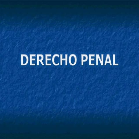 Derecho Penal