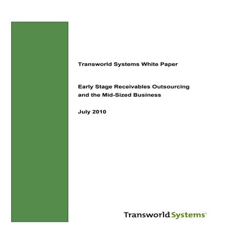 Early Stage Outsourcing White Paper