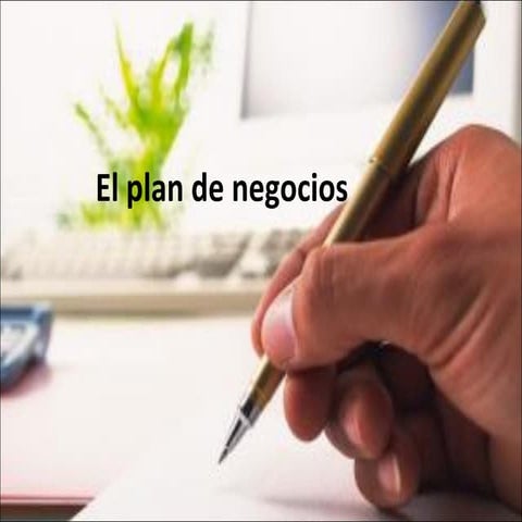 El Plan De Negocios