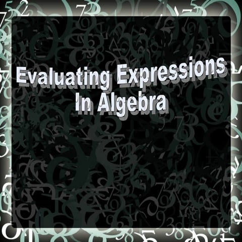 evaluating expressions