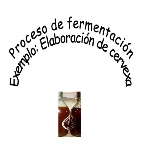 Fermentacion dos azucares: Cerveza
