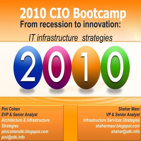 Infrastructure Trends -Jan 2010