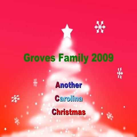 Groves Family 2009 Christmas Card
