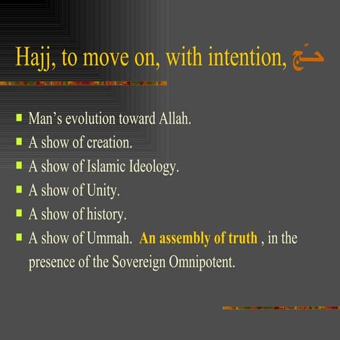 Hajj, Pilgrimage