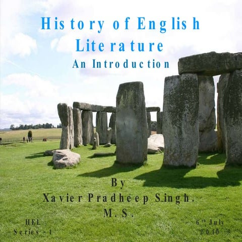 An Introduction to the History of English Literature