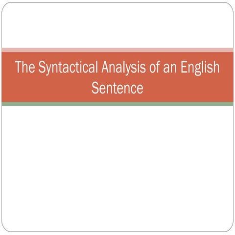 eNGLISH sENTENCE