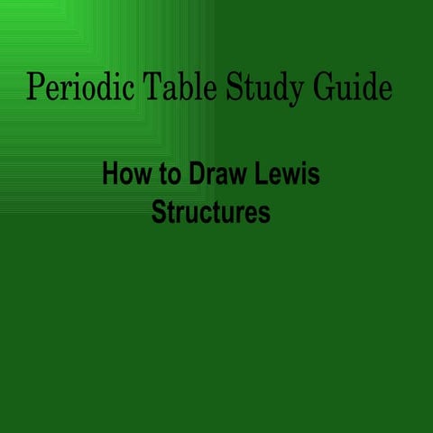 Lewis Structures