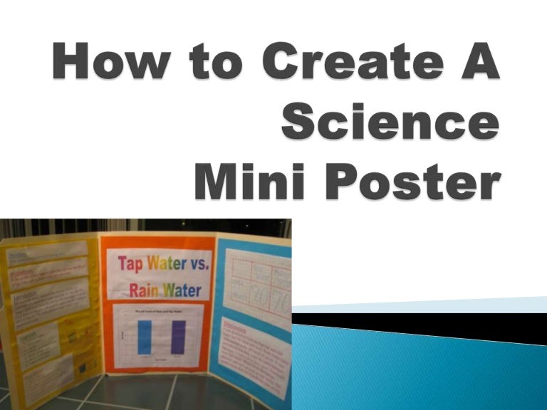 how to make a science poster