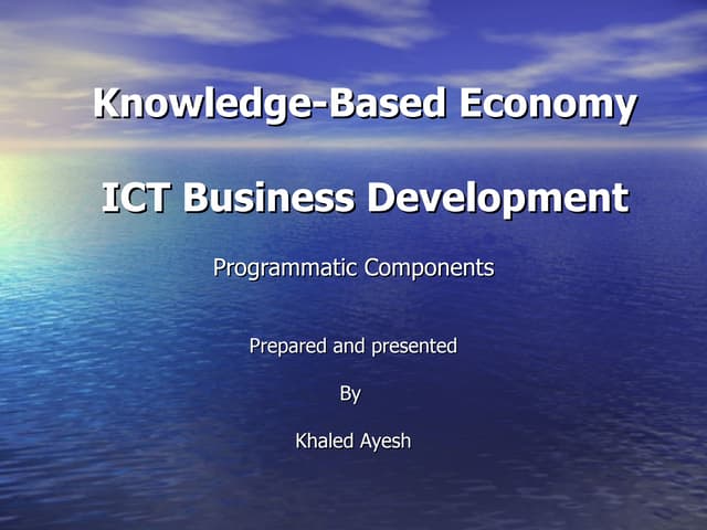 ICT in Palestine Strategic Development Outlook