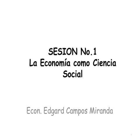 Introducción a la Economía