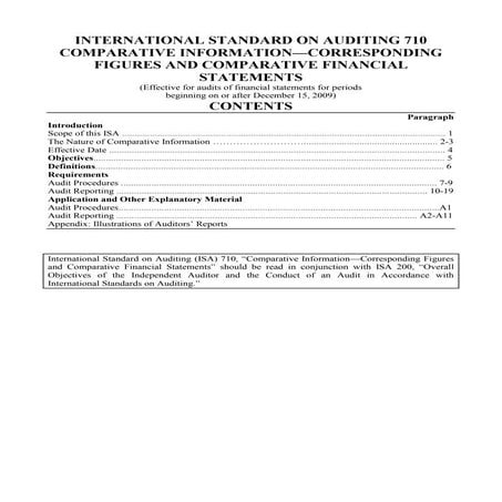 ISA: 700-Revised | PDF