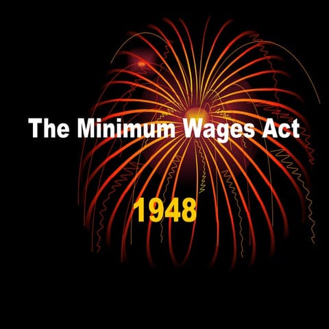 minimum wages act 1948