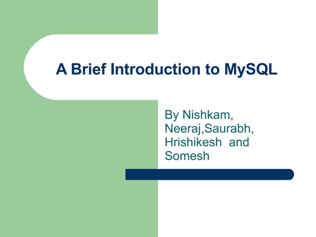 Mysql | PPT