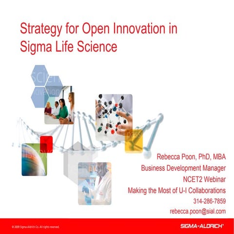 Open Innovation Strategy in Sigma Life Sciences_NCET2 Webinar Oct 09