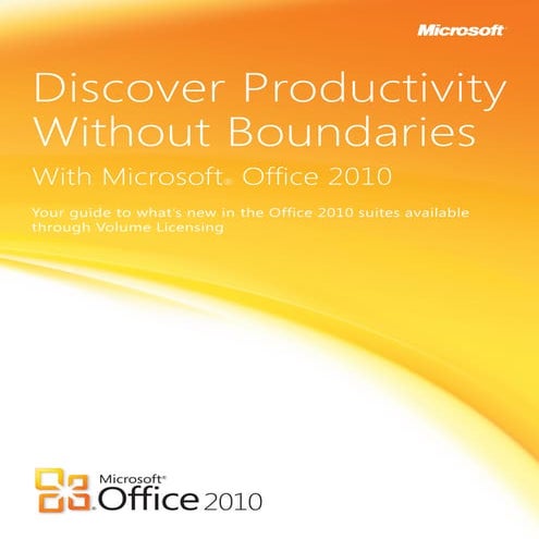 Office 2010 Suite And Version Comparison Guide