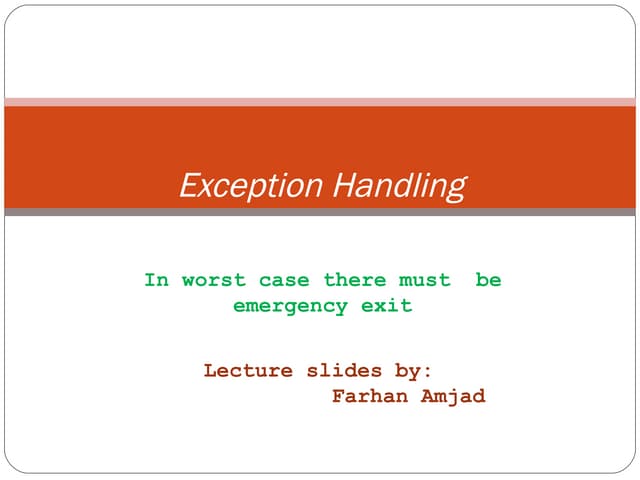 Exception handling and templates