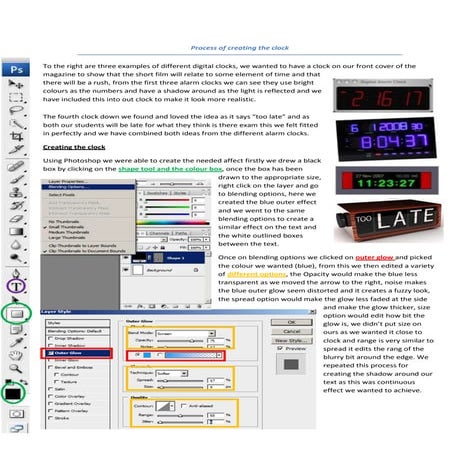 Process Of Creating The Clock