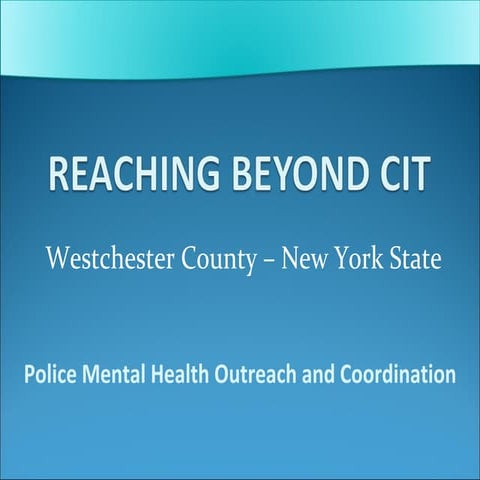 Reaching Beyond CIT 